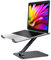 Babacom Laptop Stand Lap Desk, Ergonomic Foldable Computer Stand with Adjustable Height, Ventilated Aluminium Alloy Laptop Riser Compatible with MacBook Air, Pro, All 10-16 Laptops (Black)