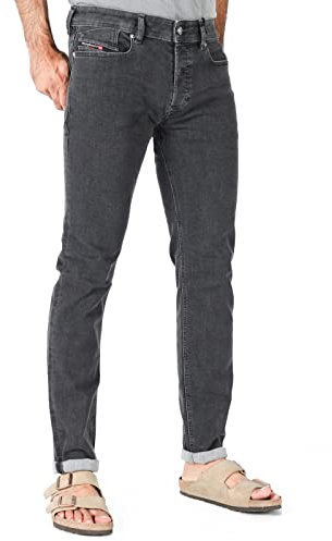 Diesel - Herren Low Waist Slim Fit Stretch Jeans Grau - Sleenker-X R18F6, Größe:W32, Länge:L32