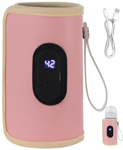 Calentador De Biberones Portátil Calentador De Biberones De Calentamiento Rápido De 18 W Temperatura Ajustable Calentador De Biberones Usb Calentador De Biberones De Viaje Esenciales Para Recién Nacid