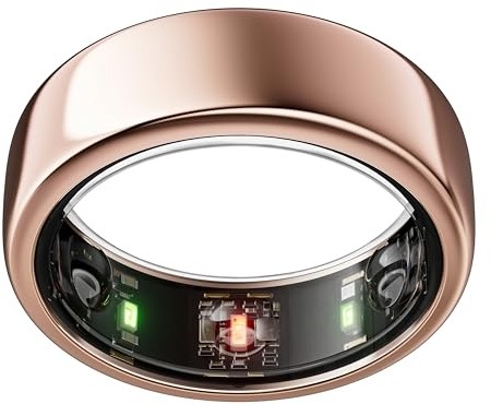 Oura Gen3 Horizon Smart Ring - Size 9, Rose Gold | Sleep, Heart Rate and Fitness Tracking Wearable - Up to 7 Day Battery Life - iOS/Android Compatible - Size First with Oura Sizing Kit