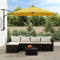 Home Outdoor SonstigesWand-Sonnenschirm Gelb 290 cm