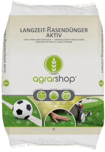Agrarshop Langzeit Rasendünger Aktiv 25 kg Startdünger Schnellwirkung 22-4-8