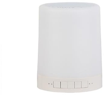 Bluetooth-högtalare med inbyggda LED-lampor, som ger kvalitetsljud och visuella effekter, perfekt för att liva upp dina möten och njuta av dina favoritlåtar med stil.