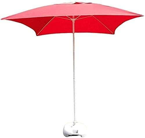 Sun Parasol Parasols 2M/6.6' Patio Square Garden Table Umbrella, for Outdoor Yard, Beach Commercial Event Market, Swimmi