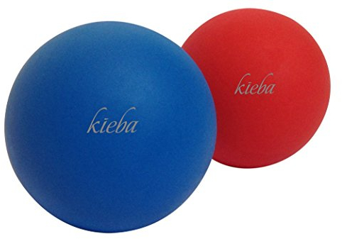 Massage Lacrosse Ball für Myofasziale Entspannung, Triggerpunkt-Therapie, Muskelknoten und Yoga-Therapie, 2 Stück Feste Bälle (Blau und Rot)