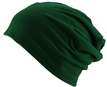 Oblique Unique Long Beanie XXL Mütze Slouch Trend Damen Herren (Dark Green)