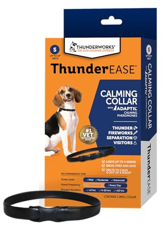 ThunderEase Calming Anti Anxiety Pheromone Collar for Dogs (Small)