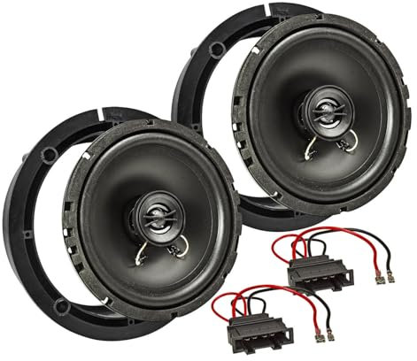 tomzz Audio 4057-001 TA16.5-Pro Kit de Instalación de Altavoces Compatible con VW Golf 4 IV Passat 3BG Polo 9N New Beetle Sistema Coaxial de 165mm