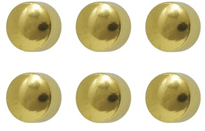 6 Pairs Studex Regular 4mm Traditional Plain Ball Gold Plated Bezel Setting Ear Piercing Stud Earrings