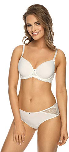 VIANIA! Bügel-BH 204461 Leni gemoldete Spacercups schmale Träger Farbe Champagner, Größe:80, Cup:D
