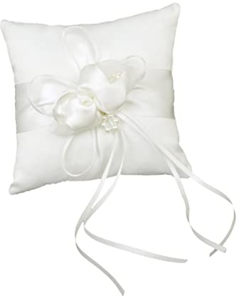 Cabilock Blumen- Makramee-Girlande Strand-Set Ringkissen Mit Bändern Braut-Ringträger Blumenmädchen-Körbe Für Hochzeiten Hochzeitszubehör Ehering-Kissen Münze Braut Junge