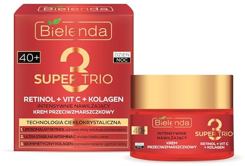 Bielenda SUPER 3 Trio Retinol + Vit C+ Collagen 40+ 50 ml