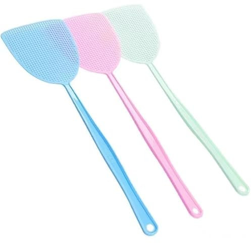 Lohill Fliegenklatsche Fliegenschutz,Fliegenklatsche, Mückenschutz 10er Pack für Fliegen, Mücken und Insekten, 10 Stück Farblich Sortiert (Zufällige Farben)