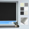 Rollmayer Verdunklungsrollo Thermorollo Klemmfix ohne Bohren, Seitenzugrollo Thermo Rollo für Fenster und Tür (Thermo-Schwarz - 130 x 130 cm - BxH)