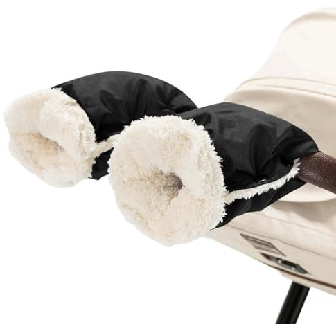 Daliya® ArcticDuo Kinderwagen Handwärmer Handmuff & Handschuhe für Eltern & Kinder, für Buggy & Kinderwagen, warm & weich mit Fleece-Innenfutter, wasserabweisend & winddicht