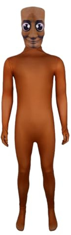 Koongso Déguisement de Tung Tung Sahur pour adultes et enfants, déguisement amusant de bâton de bois avec masque, déguisement italien Brainrot Meme, Tung Sahur