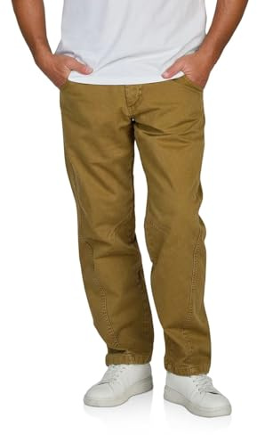 JACK & JONES jeans herr stretch komfort passform JPSTKANE Dale Twisted jeansbyxor byxor denim svart beige grå 30 31 32 33 34 36 38, Dull guld (12297442), 36W / 32L