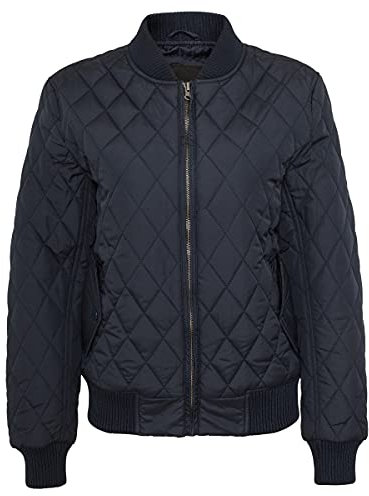 Urban Classics Damen Diamond Quilt Nylon Jacket Jacke, Navy, M