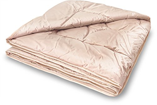 Kamel-Steppdecke warm aus 100% feinstes Baby-Kamelflaumhaar 135x200 cm, Baumberger