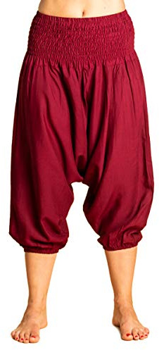 PANASIAM Aladin Pants 3/4, Plain_Bordeaux
