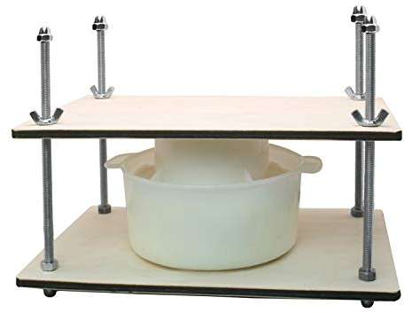 PetriStor Presse à Fromage en Bois de 30,5 cm - Kit de Fabrication Avec Moule de 1,2 L