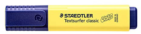 STAEDTLER 364 C-100 Textsurfer Classic Highlighter - Pastel Bright Yellow (Box of 10)