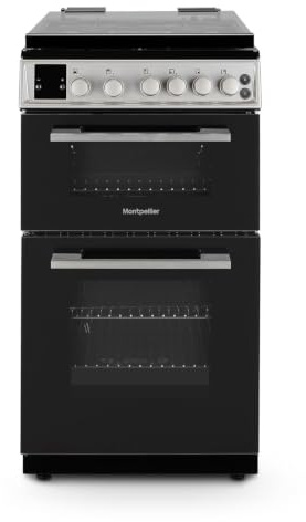 Montpellier MDOG50LS - Silver 4 Zone Gas Cooker - Catalytic cleaning - A/A+ energy