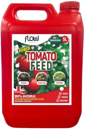 Flow Power Tomato Liquid Feed | 300:1 Concentration | Vegetable Plant Food Growing Fertiliser - (5 Litre)