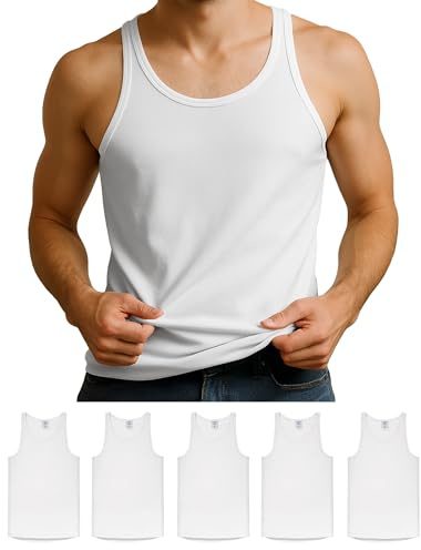 ALPIDEX Linne Undertröja Pojkar Barn 5-pack 100% Bomull Ärmlös 4-15 år | Undertröjor, Underkläder, Flerpack, Basic, OEKO-TEX, Andningsbar, Mjuk, Sport, Fritid, Skola, Vardag, Maskintvätt
