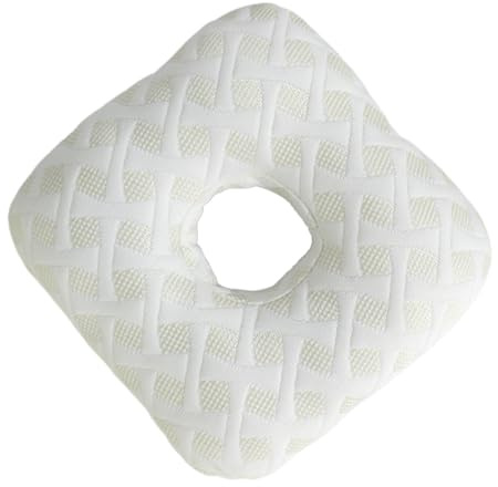 Cuscino per piercing all'orecchio, cuscino per dormire in memory foam, 28 x 28 x 7 cm, supporto morbido e confortevole, per aereo, auto, lavoro, palestra, per, viaggio, casa, relax