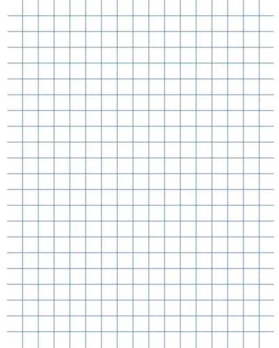 School Smart Graph Paper, 8-1/2 x 11 Inches, 1/4 Inch Rule, White, 500 Sheets