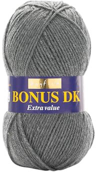 Hayfield Bonus DK Double Knitting - Grey Mix (790), 100g Dark by Sirdar