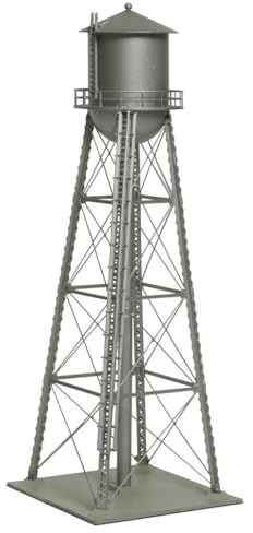 Walthers Cornerstone 933-3833 - Torre de Agua Vintage ensamblada, Escala N, Color Plateado