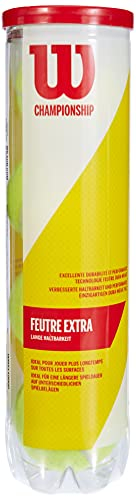 Wilson Tennisbälle Championship 4er, Yellow, 6.5