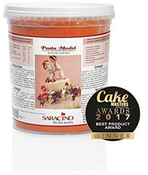(Orange) - Saracino 250g Modelling Paste- Orange