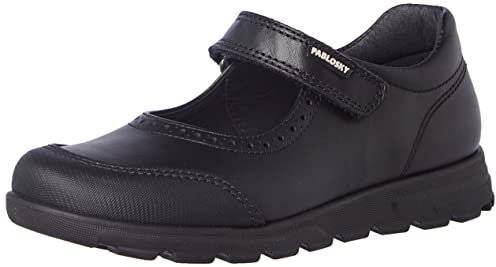 Pablosky Jungen Mädchen 334110 Spangenschuhe, Schwarz, 30 EU