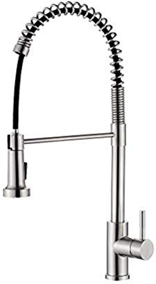 Ibergrif - Robinet de Cuisine avec Douchette Extractible, Mitigeur d'évier, Acier