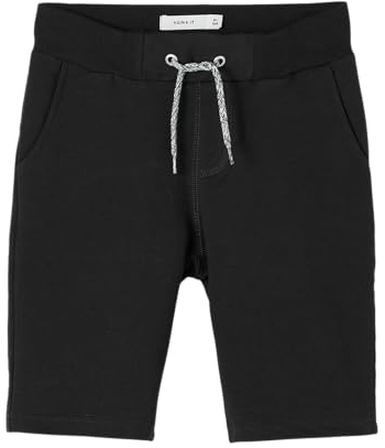 NAME IT Pojkar Nkmhonk SWE Long Unb Noos Shorts, svart, 134 cm