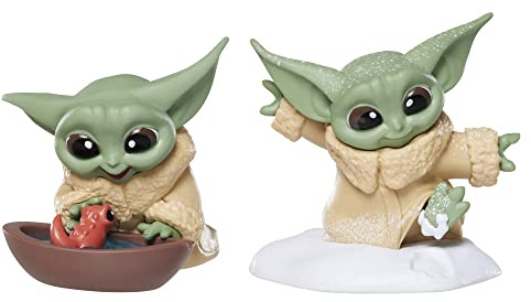 Star Wars Hasbro, The Bounty Collection Series 4, Action Figure di Grogu, con Pose Amico girino e Passeggiata sulla Neve, Confezione da 2, dai 4 Anni in su