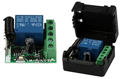 DC 12V 1CH 433MHz Interruptor de control remoto inalambrico universal Receptor de Rele de RF 433 MHz Modulo de boton transmisor Diy Kit