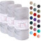 Makromecity Polyester Macrame Cord 2mm x 375 Yards (1125 feet) 3 Skeins Light Grey