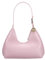 JOLLQUE Umhängetasche für Frauen, kleine Leder Handtasche Geldbörse, einzigartige trendy Reißverschluss Hobo Tasche(Rosa)
