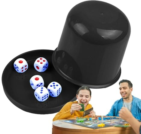 Tärningskopp och tärningsset | Set med tärningskoppar | Läder tärningskopp, tärningskoppar för brädspel, tärningsset med kub shaker koppar, poker tärningsskakare, personlig tärningskopp set m kub med | tärningskoppar för brädspel, tärningsset med kub shaker koppar, poker tärningsskakare, personlig tärningskopp set m kub med