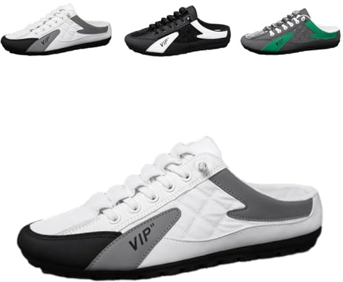 WINDEHAO Baskets dos nu pour homme - Style décontracté - Respirant - Doux - Mocassins décontractés - Mules et pantoufles de sport à enfiler - Chaussures de jardin