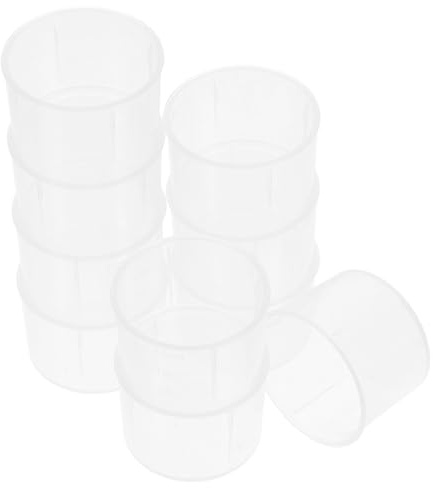 FIXOSHEE Vasos Medidores de Polipropileno Transparentes de 15 Ml Vasos de Precipitados Graduados para Laboratorio y Medición de Líquidos Paquete de 10 Unidades Ideales para Reutilizable