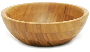 Lipper International Bamboo Wood Salad Bowl, Small, 7 Diameter x 2.25 Height, Single Bowl