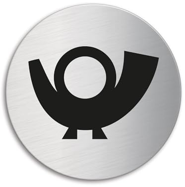 Señal Pictograma en Acero INOX Ø 75mm No.8513 Buzón