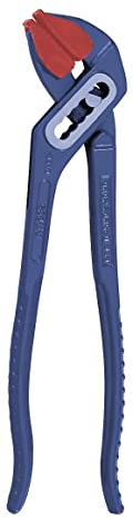 kwb Wasserpumpenzange, 250 mm, mit aufsteckbaren Schonbacken und Durchsteckgelenk, langlebig, Korrosionsschutz, 6-fach verstellbar