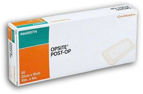 Opsite Pos driftsband, paket med 20, 25 cm x 10 cm (10 tum x 4 tum)