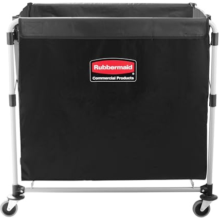 Rubbermaid Commercial X-Cart Folding Cart Frame 300L - Grey | Frame only | Lightweight, Large Capacity, Compact | 300 l, Grey